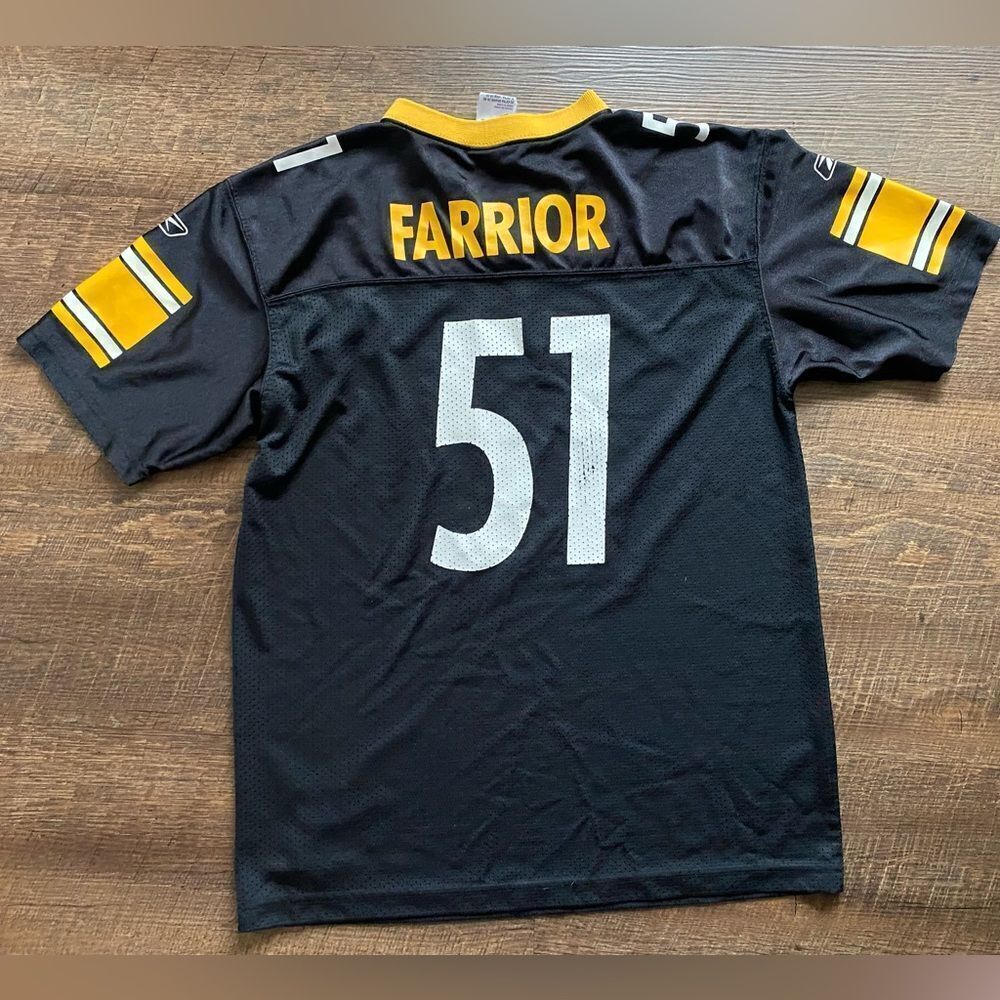 Pittsburgh Steelers Jersey Reebok NFL Players James Farrior #51 women’s M EUC - Picture 5 of 13